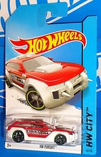 Hot Wheels 2014 HW City Rescue #45 HW Pursuit Red & White w/ HW City Fire Tampos