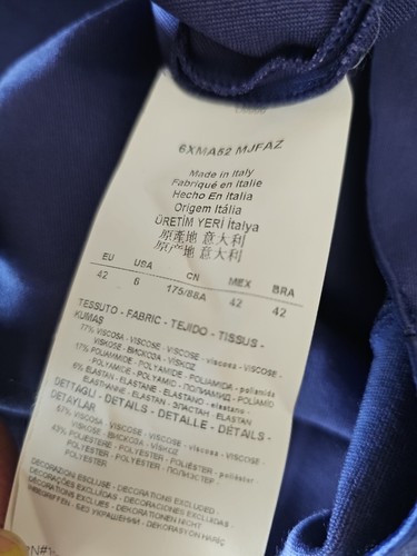 ARMANI COLLEZIONI Women's Purple Short Sleeve Skater Dress Size 6 TP01 - 第 8/9 張圖片