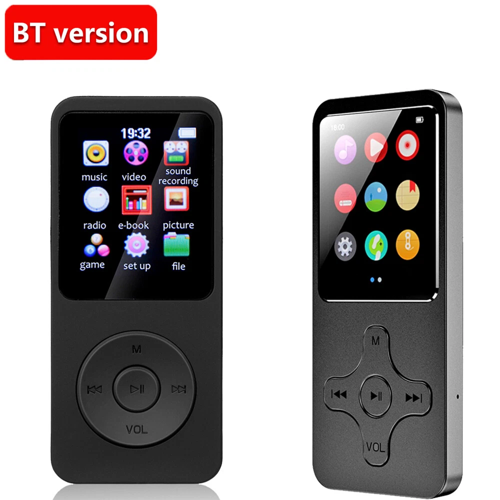 NEW Bluetooth MP4 MP3 Player 64GB/128GB Support FM Radio Music Built in  Speakers