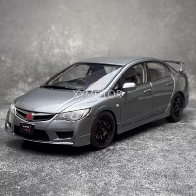 WELL 1:18 Honda Civic Type R FD2 Metal Diecast Model Car Black/Blue/Gray Gifts
