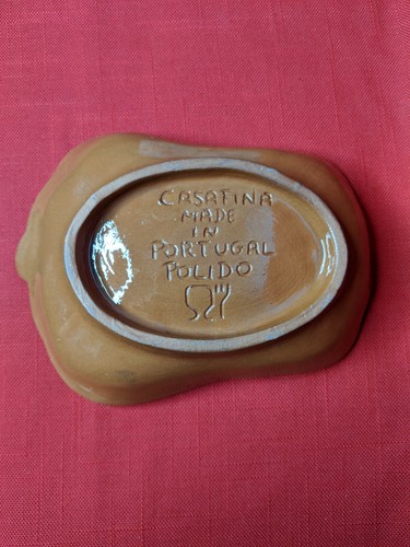 Casafina Hand Painted 6x5" Squash Shaped Bowl Signed Polido Fall Colors Portugal - Picture 5 of 9