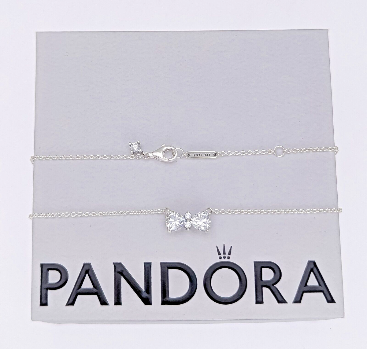 NEW 100% Authentic PANDORA 925 Ale Sparkling Bow Pendant