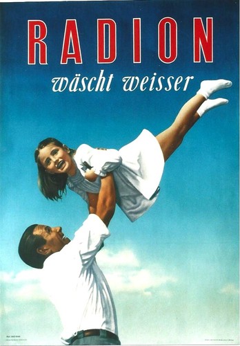Original vintage poster RADION WHITE LAUNDRY GIRL 1949