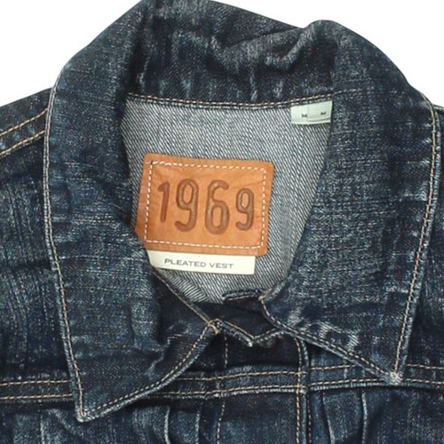 Chaqueta vaquera sin mangas Gap 1969 | De colección para mujer M azul sin mangas con botones - Imagen 3 de 5