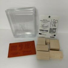 Stampin' Up New Hostess Afterthoughts Set Of 6 Mounted Rubber Stamps