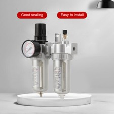 1/4'' Air Line Filter Separator Regulator Water Oil Trap Compressor Gauge UK