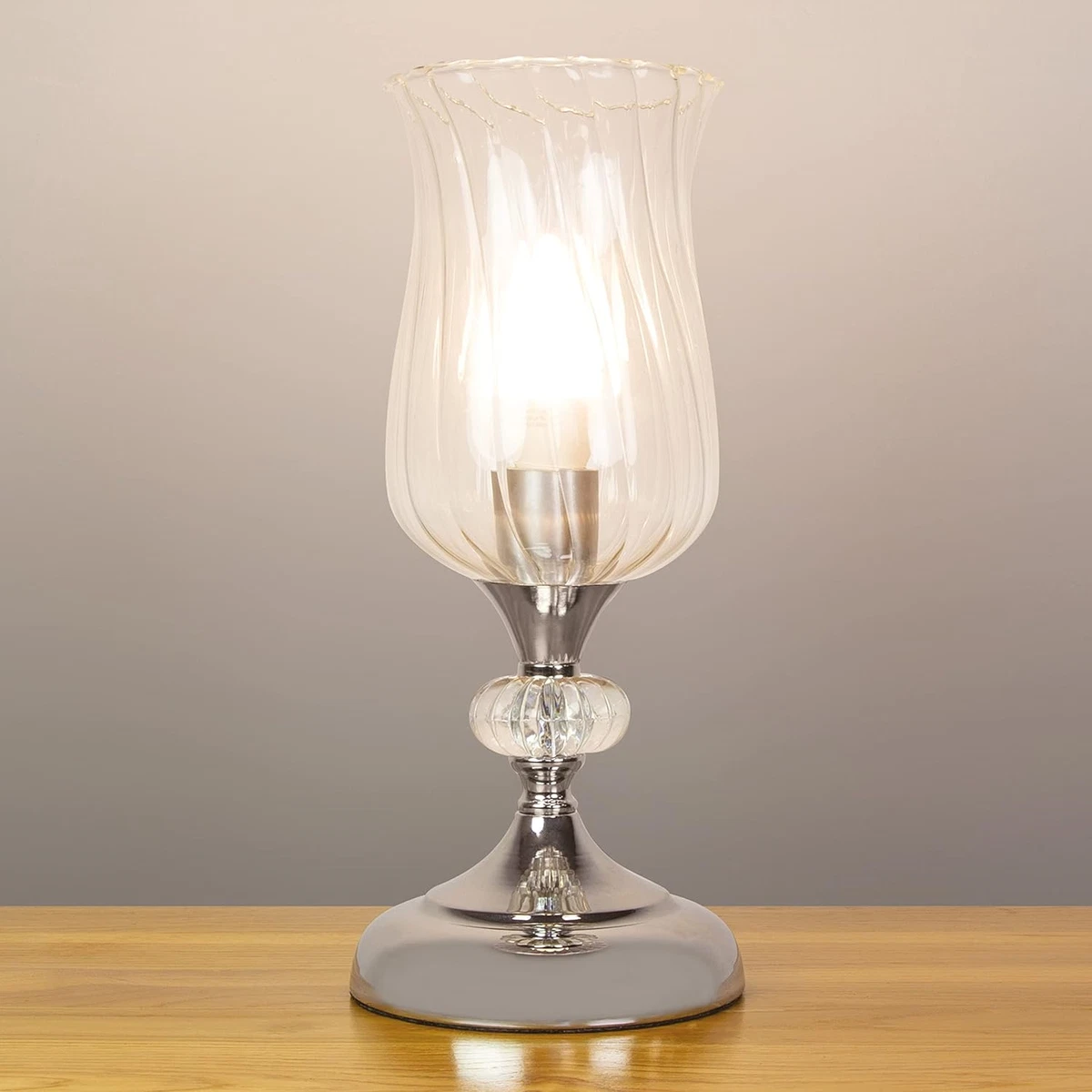 Touch activated sales lamp
