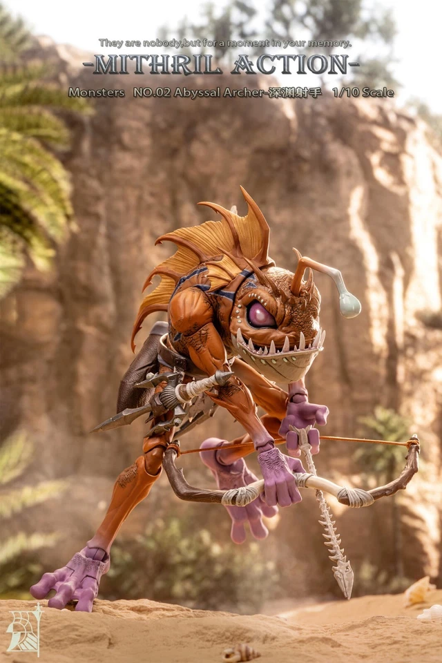 Figura de acción Mithril Studio 1/10 Murloc Monsters M-02 Abyssal Archer · Helti Foto 2 de 4