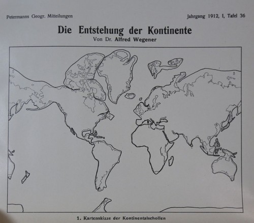 Alfred Wegener: The Origin of the Continents. First Edition 1912