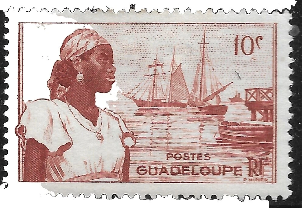 VF (Very Fine) Guadeloupean Postage Stamps
