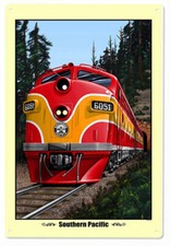 Vintage Style Metal Sign Southern Pacific Locomotive 12x18