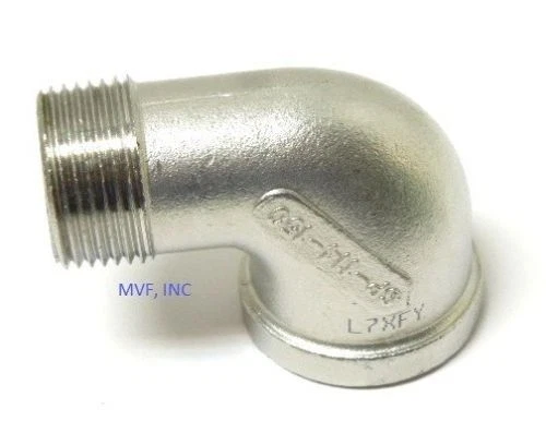 1" 150 Threaded (NPT) 90° Street Elbow 304 Stainless Steel SS100641304 - Image 3 of 4