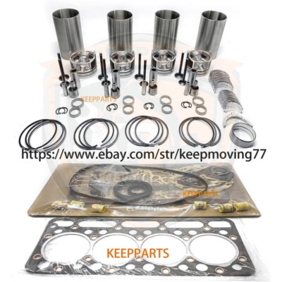 New Overhaul Rebuild kit for ISUZU 4BE1 NKR NPR 3.6L W/ Full Gasket Set Bearing