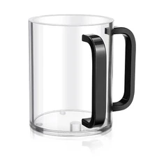 MAQUITA Judaica Hand Washing Cup with Dual Handles,5" Acrylic Washing Cup for...