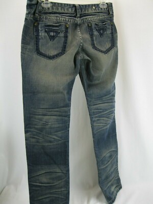 V-mtx  Mens Womens Unisex blue  Shaping Skinny Jeans Waist 28 WEI-DU