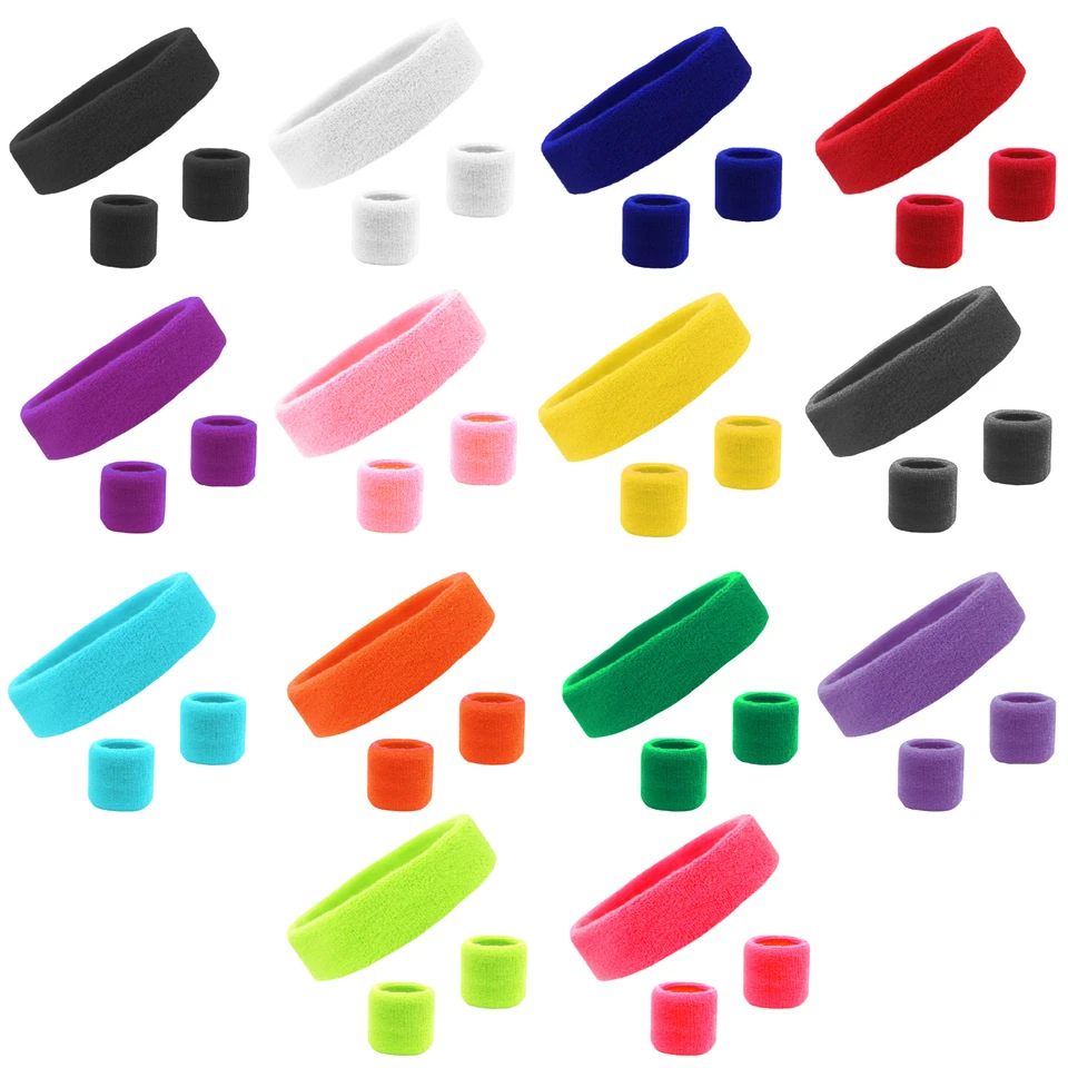 1 Комплект из 3 предметов спортивные повязки на голову повязки на запястье тренировка тренажерный зал баскетбол - Изображение 3 из 4