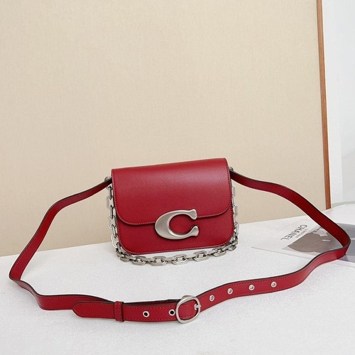 Bolso Bandolera COACH CM557 Cadena Rojo Mujer Outlet Nuevo De Japón - Imagen 8 de 8