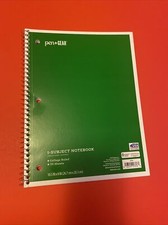 Pen-Gear One Subject College Ruled Notebook 70 Sheets Green Singles Brand New