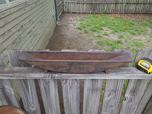 Antique 27"×4" Cast iron wagon wheel soaker Blacksmith Tool