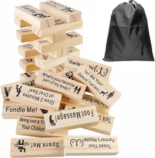 Super Naughty Block Tower Game, Valentine’s Tumbling Tower, Adult Couple Date Ni