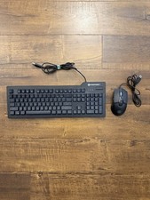 CyberPowerPC Wired Multimedia Gaming Keyboard Optical Mouse Set - Black