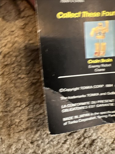 Crain Brain Enemy Robot Crain Tonka Go Bots GoBots On Card See Read - Picture 9 of 10