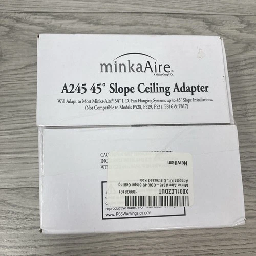 Minka-Aire 45 Degree Slope Ceiling Adapter Kit Distress Koa A245-ODK NEW Genuine - Picture 3 of 7