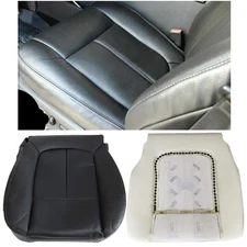 Driver Bottom Replacement Seat Cover Black & Foam Padding For 09-14 Ford F150