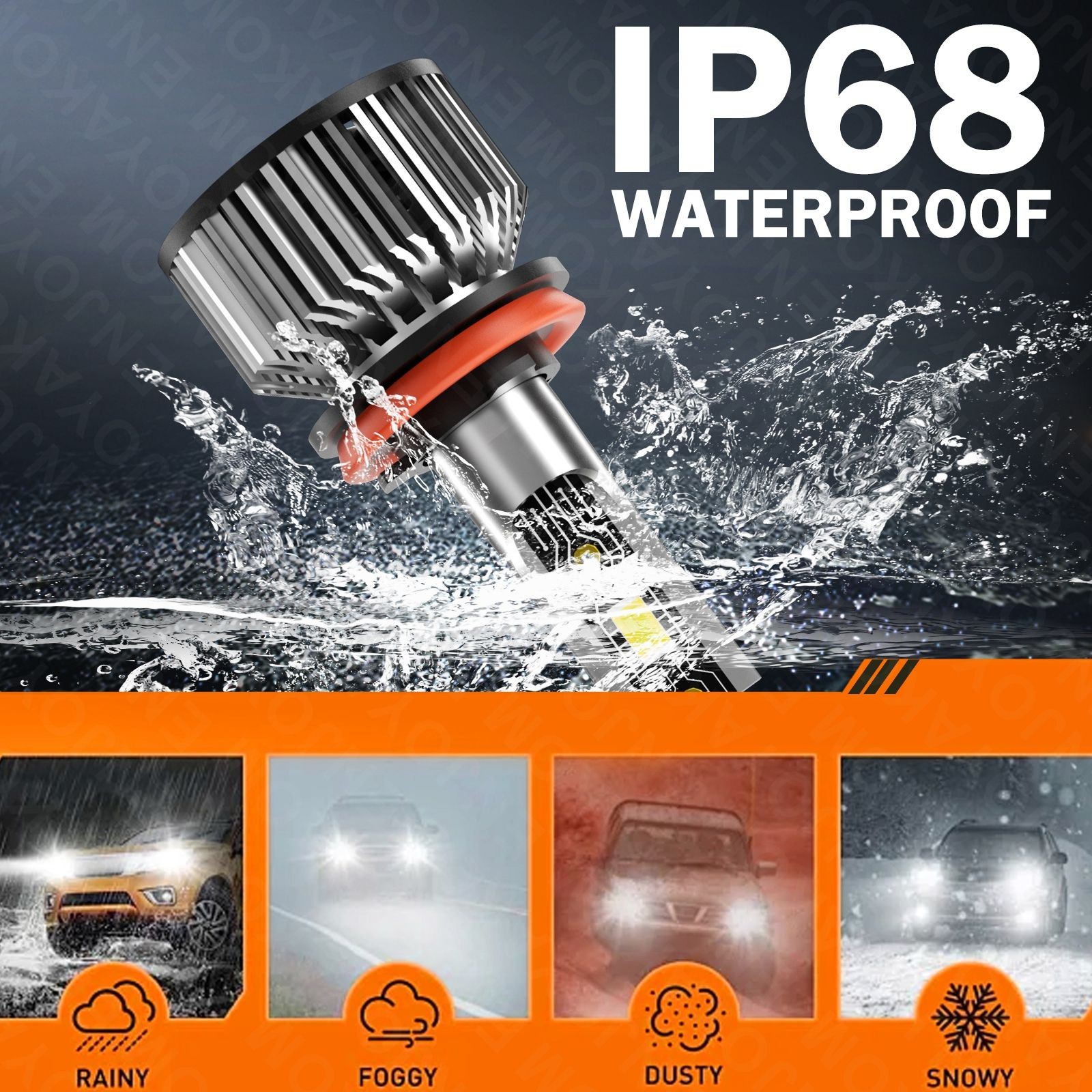 For Chevy Silverado 1500 2007-2021 LED Headlight Kit High & Low Beam Bulb Combo