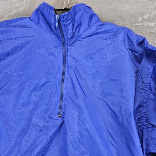 Rawlings Vintage Water Repellent Pullover Windbreaker Jacket Blue Large - Picture 3 of 10