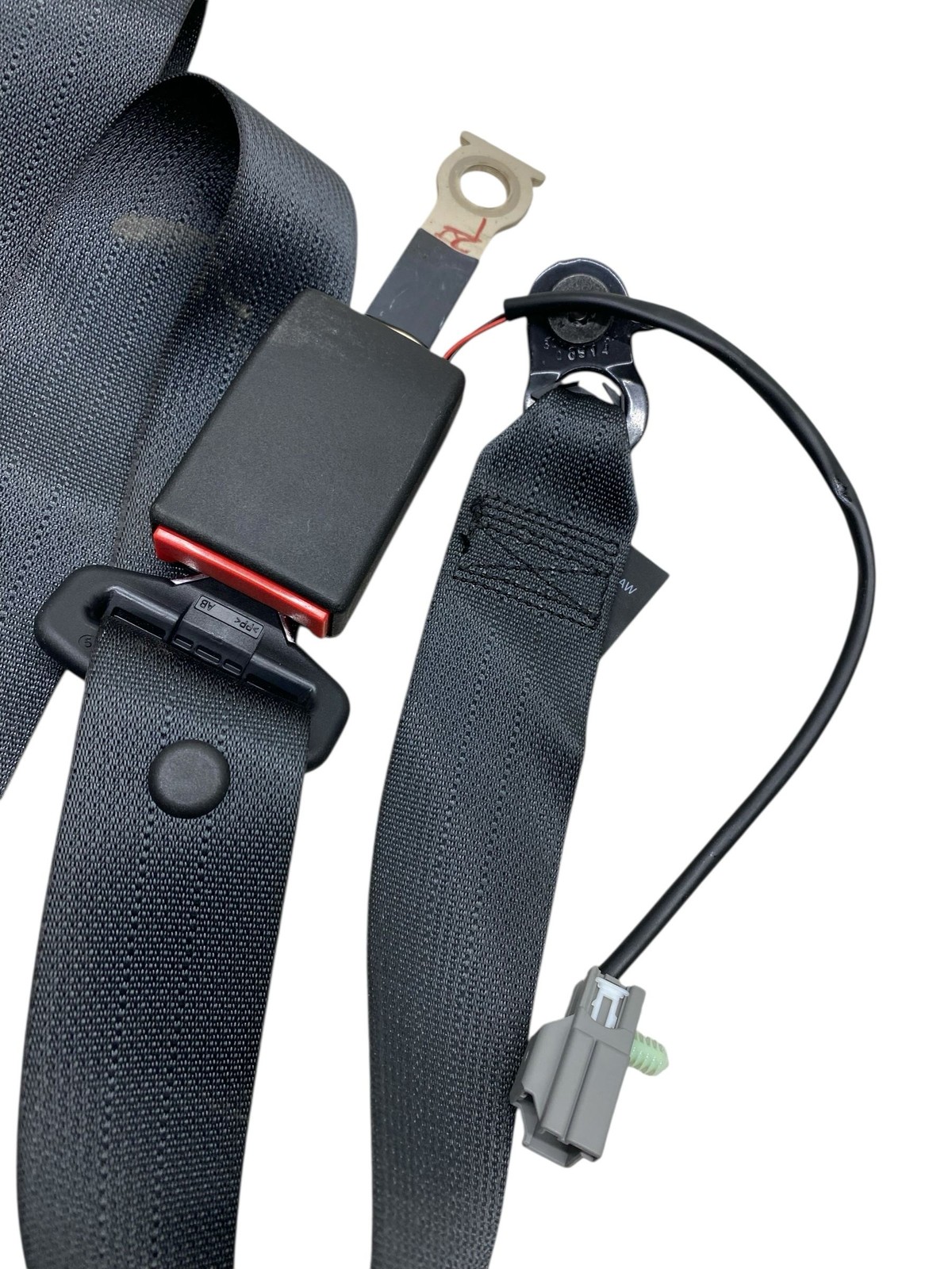 2015 ASTON MARTIN RAPIDE LEFT REAR SEAT BELT RETRACTOR W/ BUCKLE FD43-611B74-AA