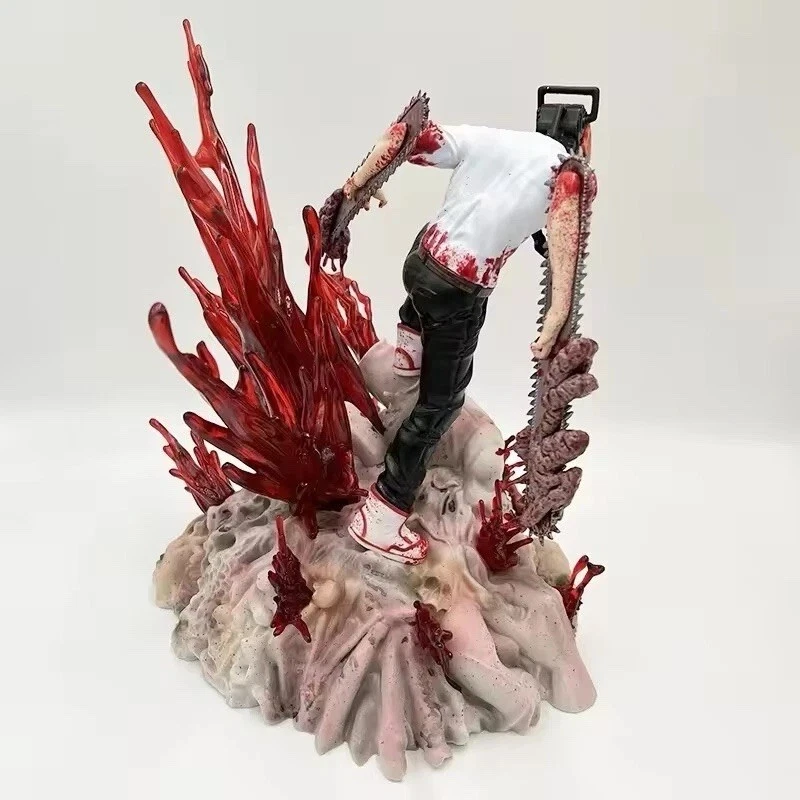 Action Figure Chainsaw Man Statua Da Collezione 28cm Nuova Denji Anime Manga - Immagine 3 di 4
