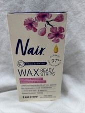Nair Wax Ready-Strips Orchid Cherry Blossom Edition 8 Strips Total New