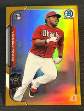 2015 Bowman Chrome GOLD REFRACTOR ROOKIE Yasmany Tomas 24/50, an Ebay 1/1