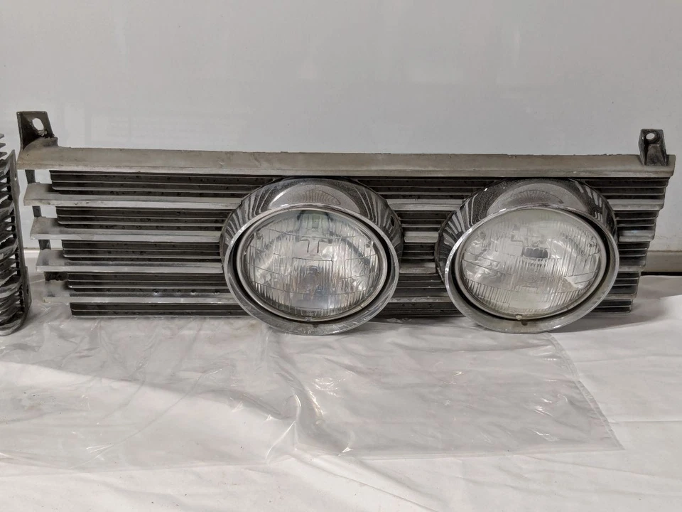 1965 Mercury Monterey Grille Set With Headlights Silver OEM (3) - Image 4 of 4