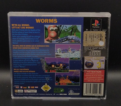 🪱 Worms PS1 – Best Of Infogrames | Boxato Completo – OTTIME CONDIZIONI - Imagen 3 de 5