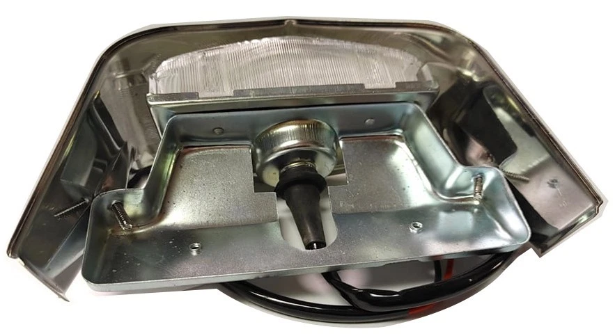 Par - Lámpara de luz de estacionamiento llanta de acero inoxidable camioneta Ford 1956 F100 F250 F350 Foto 3 de 3