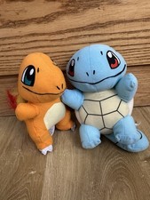 Pokemon Squirtle  Charmander Plushie Set 7 Inch Plush LOT OF 2