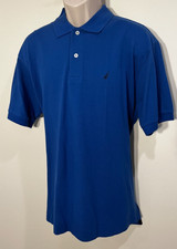 NEW Nautica Classic Fit Knit Polo Shirt Men s L Short Sleeve Collared Logo