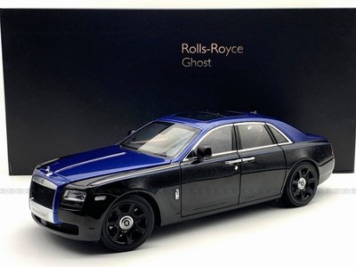 KYOSHO 1/ 18 Rolls Royce Ghost Diecast 2011 Black & Blue Rare