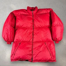 VINTAGE Frostline Kit Red Goose Down Puffer Jacket Parka Mens XL REI Outdoors