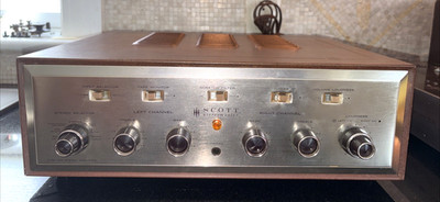 Scott 200 Stereomaster Stereo Tube Amplifier Scott Case Perfect Workin Condition