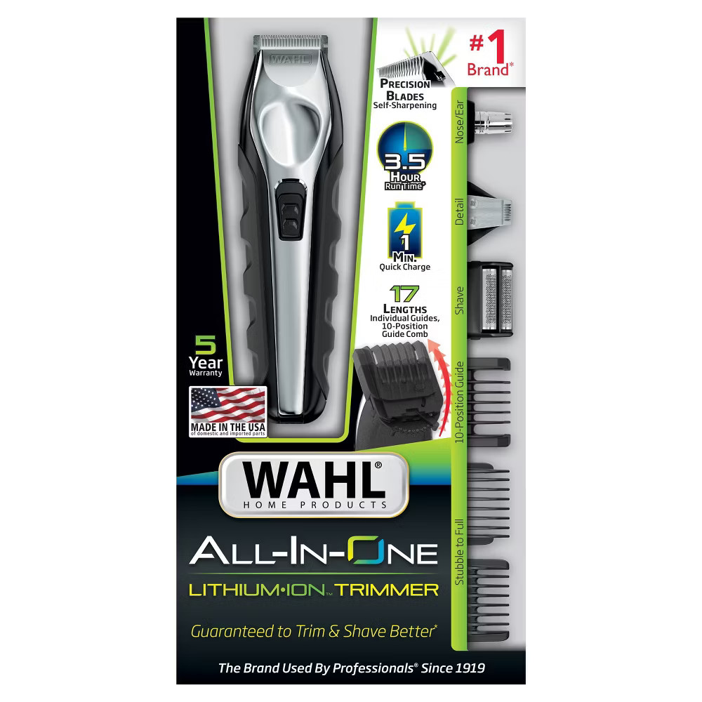 Wahl Lithium Ion Multi-Groomer Men's Beard, Facial & Total B