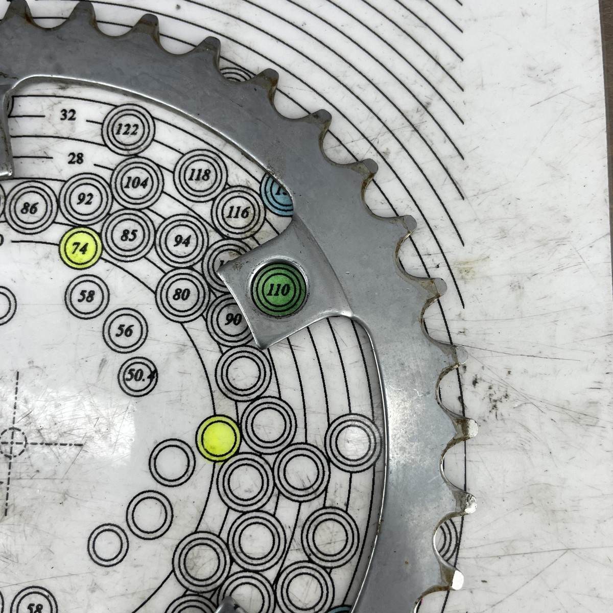 Vintage SR Sakae Chainring Set 110 BCD 5-Bolt 52T 40T Steel Double