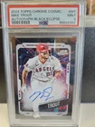 Mike Trout 2024 Topps Chrome Cosmic Auto 01/10 Black Eclipse #CCA-MT PSA9