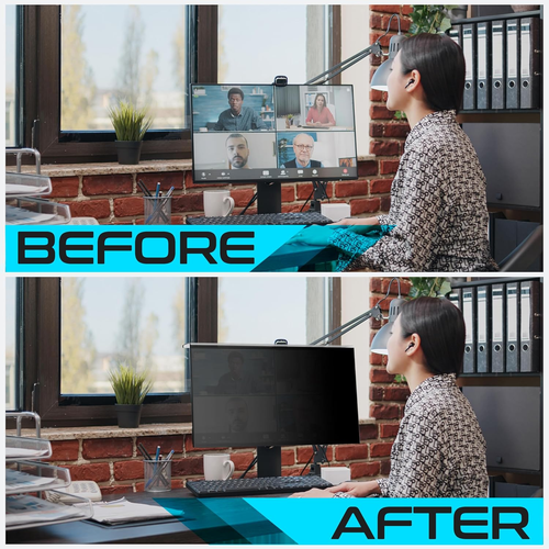Panel de pantalla de privacidad para monitor de computadora de 19 pulgadas (pantalla medida en diagonal) - Imagen 4 de 7