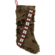 Kurt S. Adler Star Wars Chewbacca Christmas Stocking, Brown, 18in