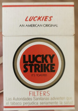 LUCKY STRIKE - SPAIN empty 20s cigarette pack packet box
