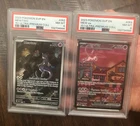 Pokemon PSA 8 Mew 053 & PSA 8 Mewtwo 052 SVP 151 UPC Promo Set NM-MT REGRADE ?