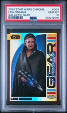 2024 Topps Chrome Star Wars Galactic Gear GG4 Leia Organa PSA 10